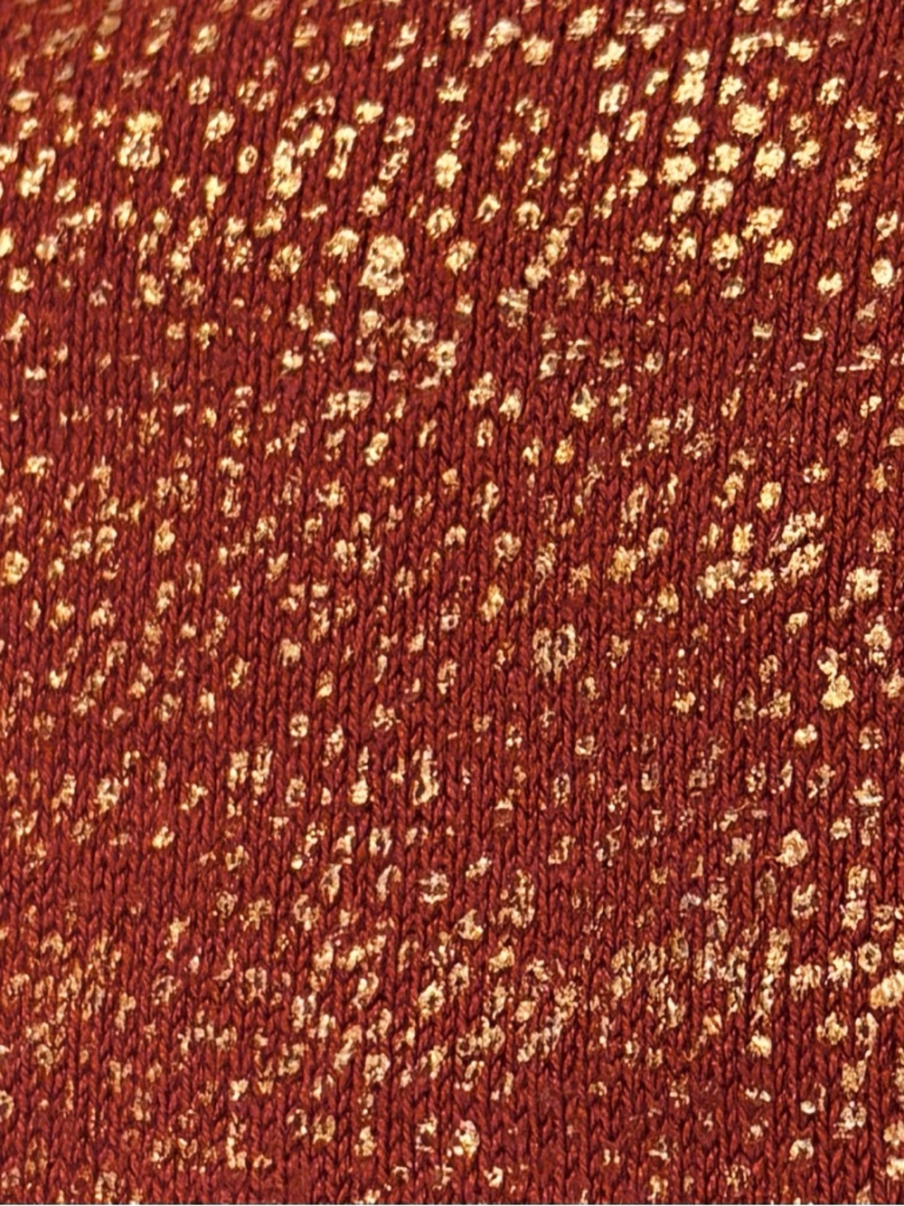 Olive & Oak terracotta and gold sweater